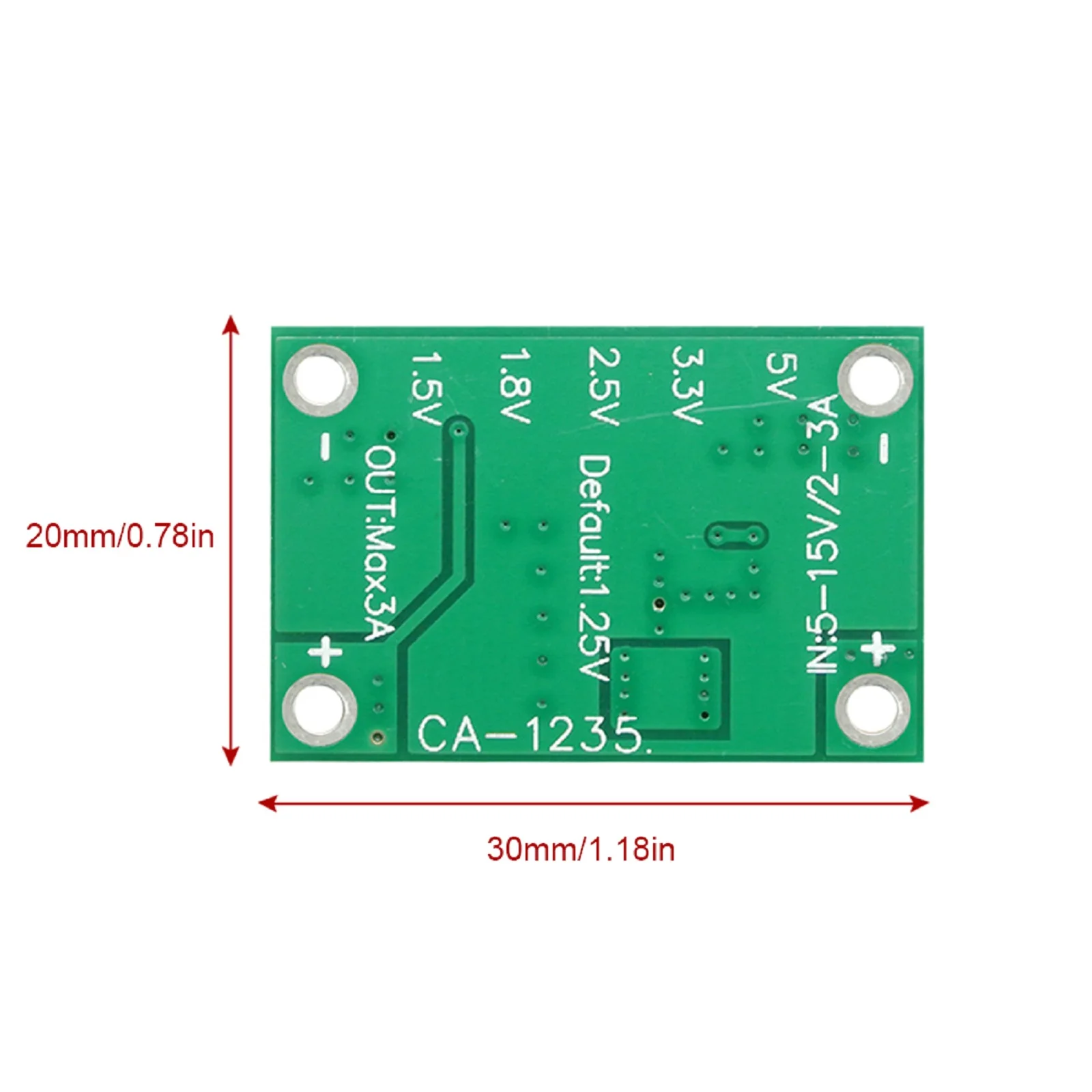 10 sztuk CA1235 regulowany moduł zasilania CA-1235 Buck moduł zasilania 1.25V 1.5V 2.5V 3.3V 5V wyjście 5-15V wejście Step-Down zasilacz