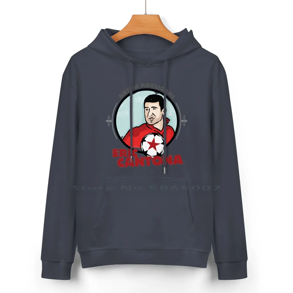 Eric Cantona-Antifa Cotton Hoodie Sweater 24 Colors Eric Cantona Football Flying Kick Hooligans Premiere League Anti 100%