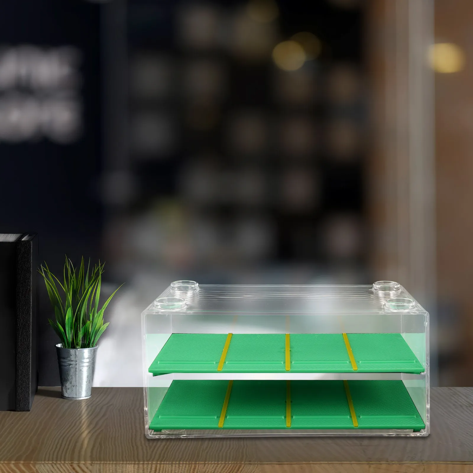 

Clear Double Layer Car Display Case 164 Scale Transparent Storage Box Dustproof Showcase Countertop Organizer for Diecast