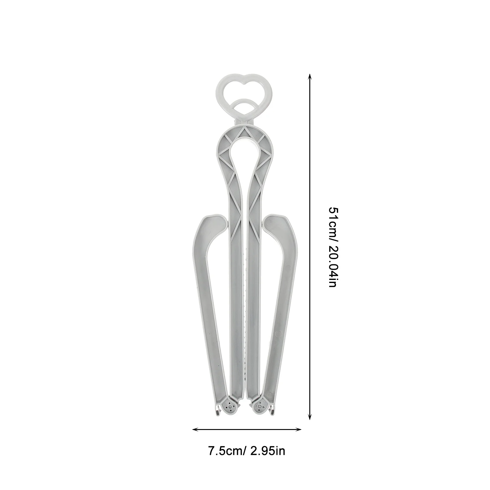 5pcs Foldable Shoe Shaper Rack For Long Middle Boots Space Saving Boot Holder Inserts, Plastic Shoe Stretcher, Adjustable Boot