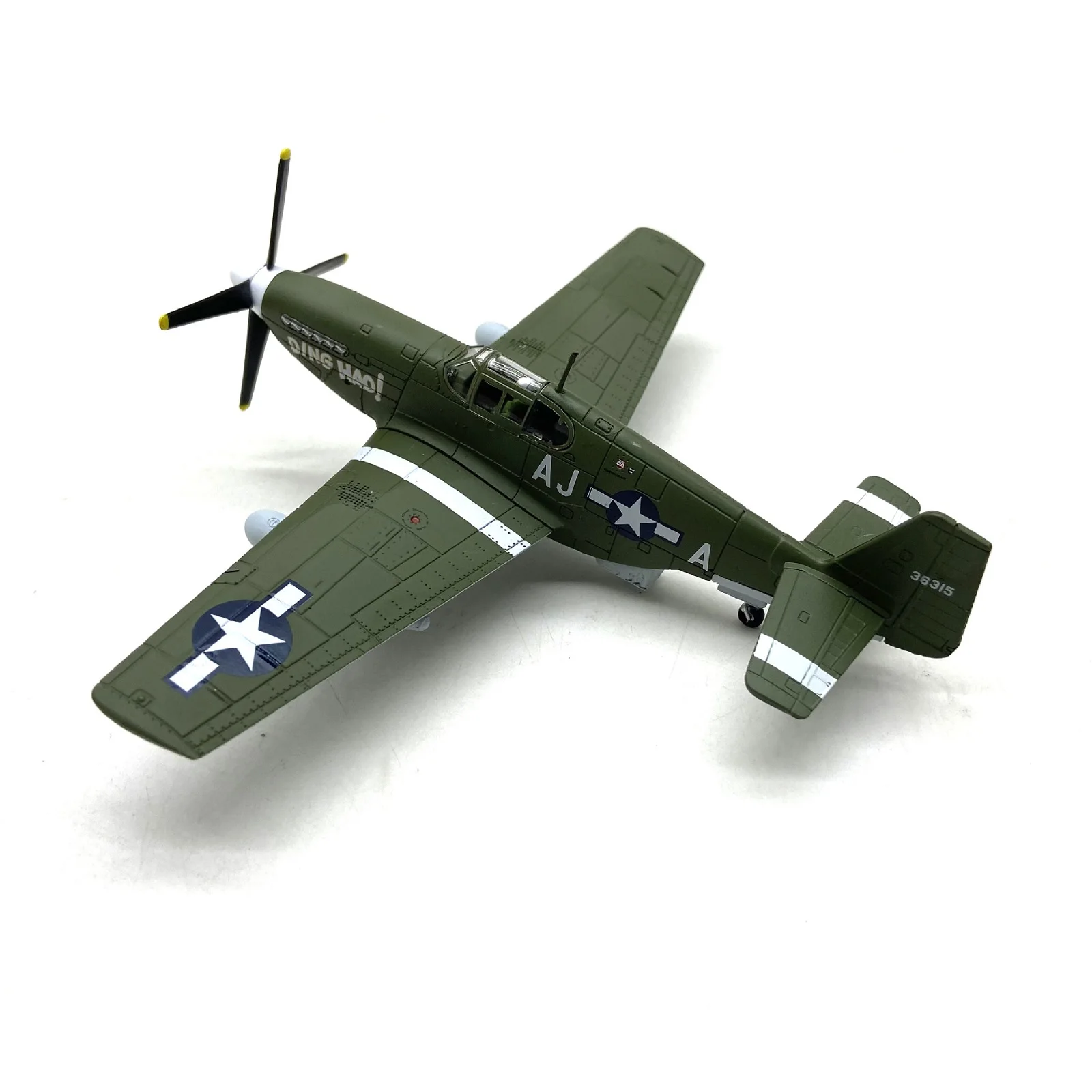 1 صندوق 1:72 مقياس العسكرية WW2 P-51B موستانج مقاتلة سبيكة طائرة نموذج طائرة مع عرض موقف حلية هوبي هدية #5