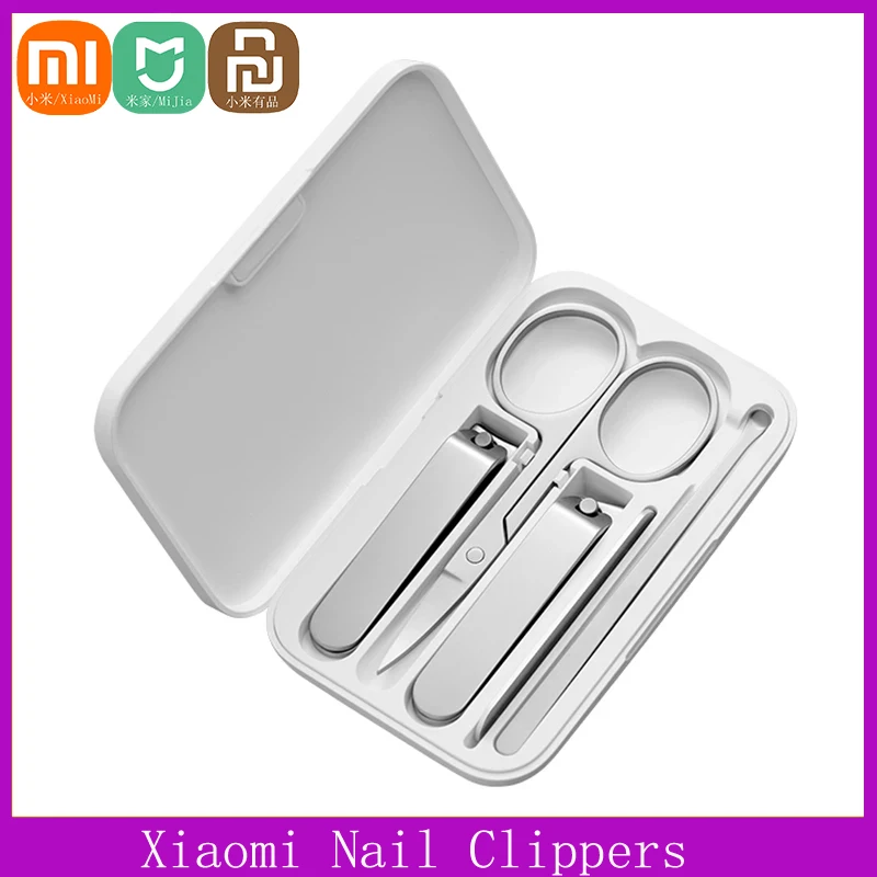 

Xiaomi умные кусачки для ногтей из нержавеющей стали, триммер, кусачки для ухода за педикюром, пилочка для ногтей, профессиональные инструменты для красоты Mijia
