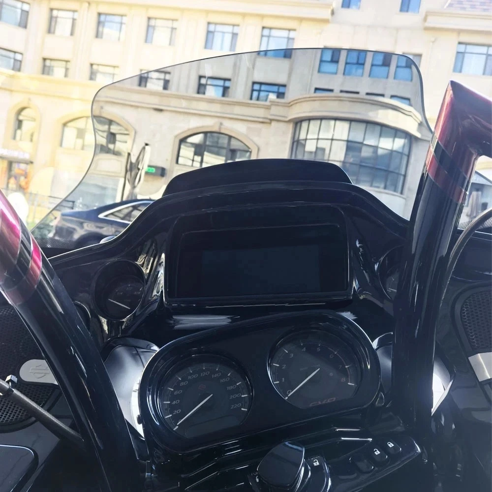 Osłona przedniej szyby, górna owiewka, zamiennik motocyklowy NOWY Harley Road Glide Touring 2015-2023 wysoka szyba przednia Wi