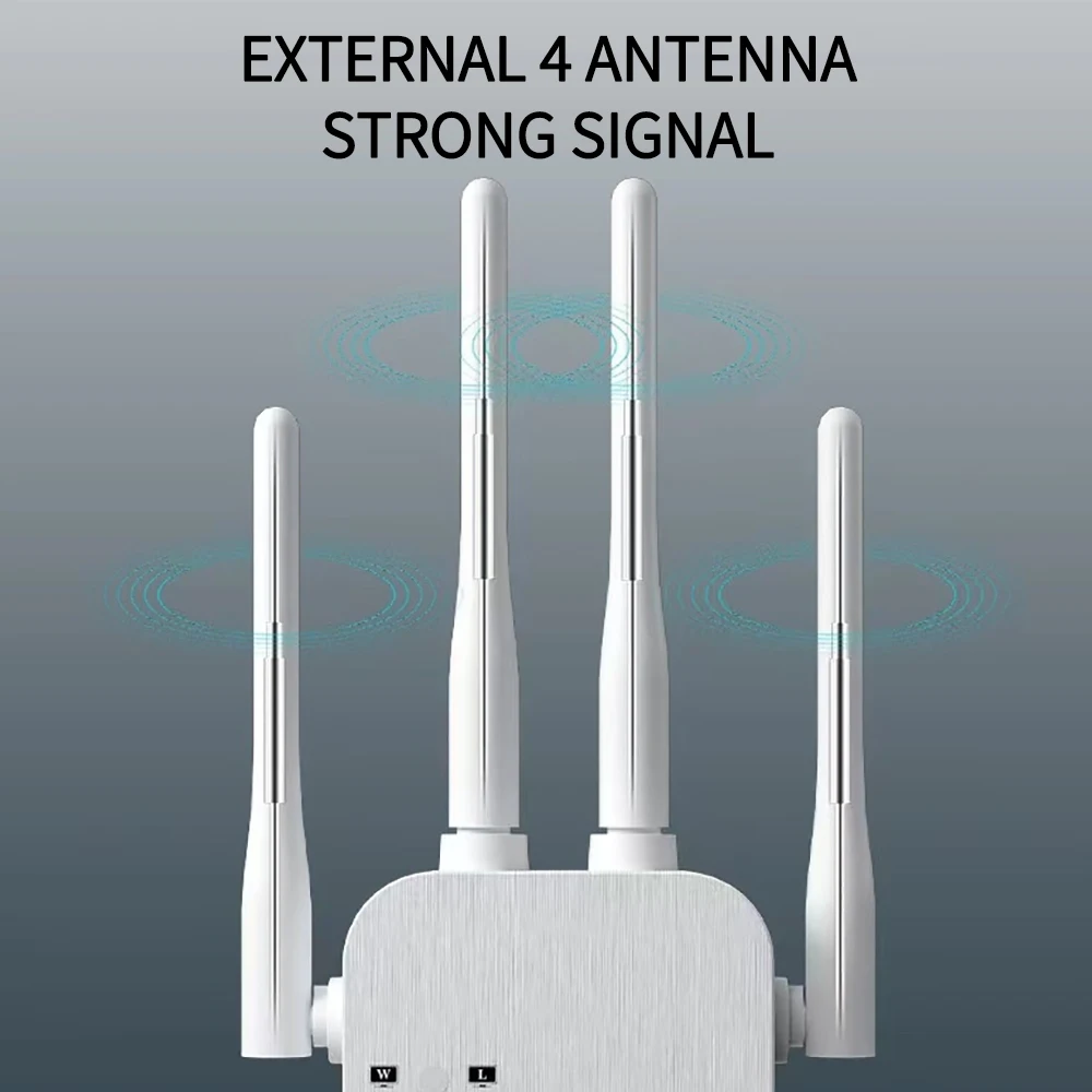 جديد 1200Mbps واي فاي مكرر لاسلكي موسع واي فاي واي فاي الداعم 5G 2.4G ثنائي النطاق شبكة مكبر للصوت طويلة المدى إشارة موزع إنترنت واي فاي