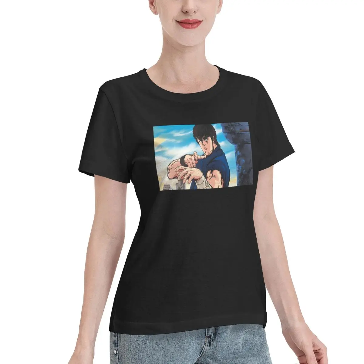Ootd Favorite Fist Of North Star Ken The Survivor Women's T-shirt Korean Casual Women Short Sleeve Top