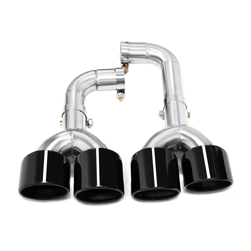 RVS Quad Uitlaatpijp voor 2022+ BMW X3 G01 X4 G02 20i 30i, X3M Competition Bumper Upgrade Uitlaatpijp