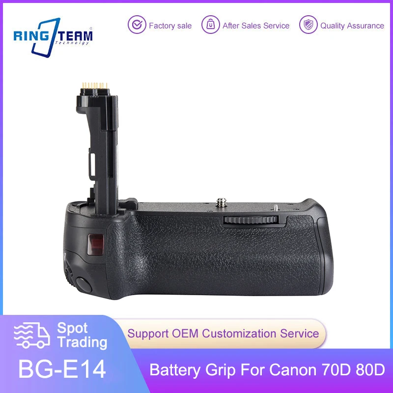 BG-E14 BGE14 Vertical Battery Grip For Canon EOS 70D 80D 90D SLR Cameras Work LP-E6 or AA Battery