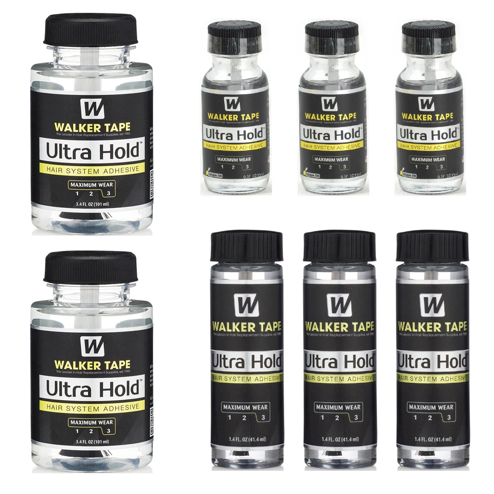 

Wholesale 3/5/10PCS Walker Tape Ultra Hold lace glue 15/41/101ml waterproof walker lace hair glue for lace wig/toupee/closure
