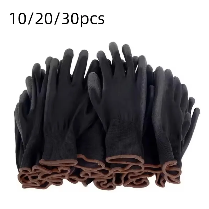 10/20/30 زوج شعار مجاني قفازات البولي يوريثين قفازات العمل السلامة إصلاح قفازات النخيل المغلفة قفازات نجار مصلح الإمدادات