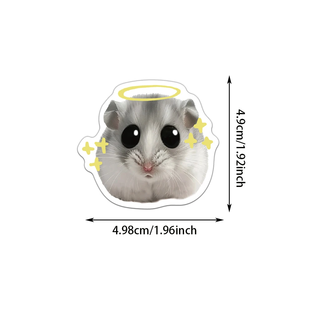 10/30/50 Stuks Leuke Hamster Meme Cartoon Stickers Esthetische Decals Waterdicht Diy Telefoon Notebook Laptop Kids decals Speelgoed