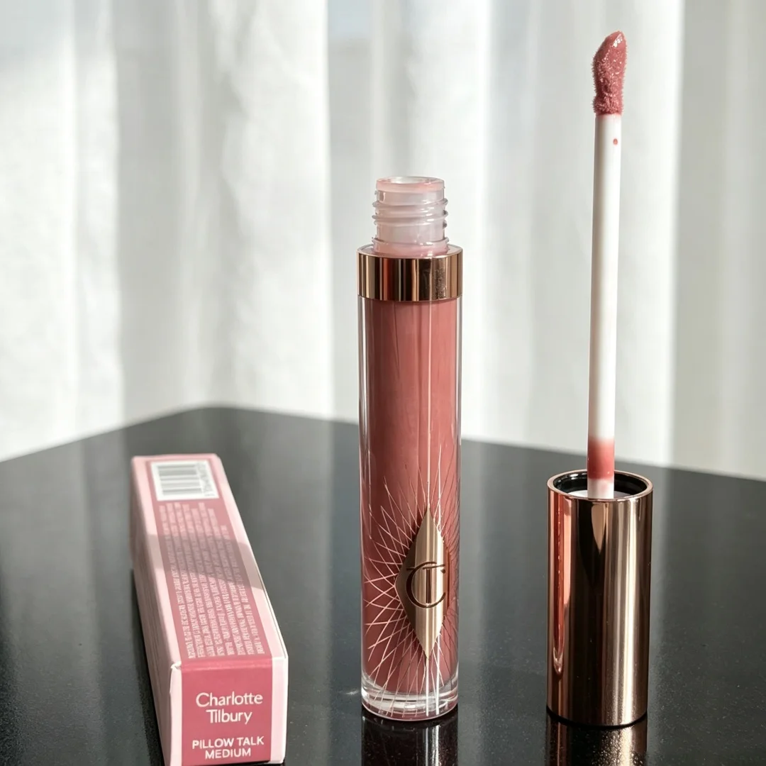 Charlotte Tilbury Kollagen-Lipgloss Lidschatten-Palette Wasserfester Öl-Puder Kompakt Langanhaltend Matt Feuchtigkeitsspendend Gesichts-Make-up