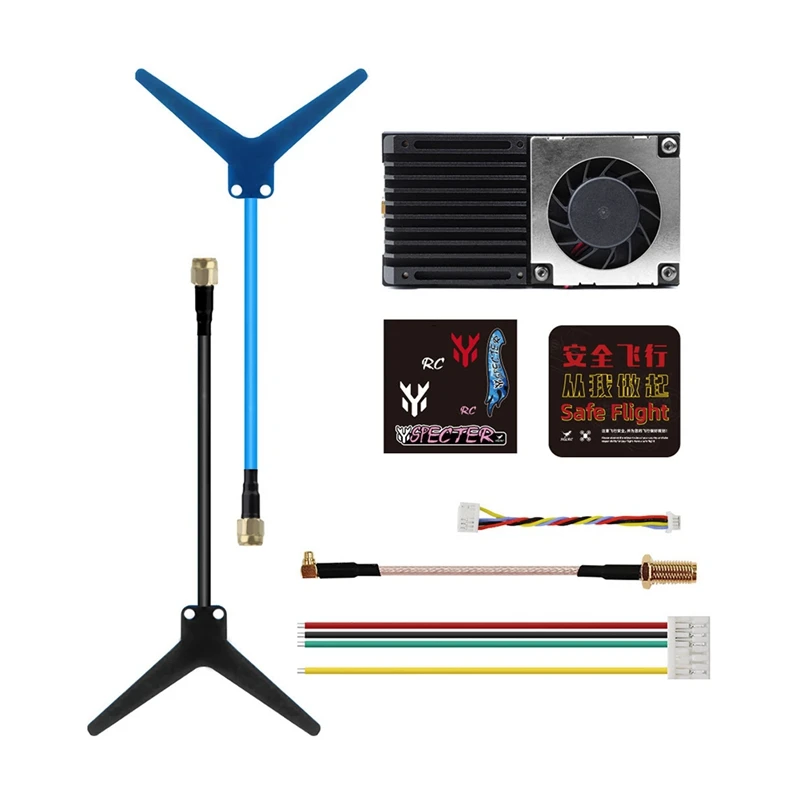 

New-For HGLRC ZEUS 1.2G 4.5W VTX 8CH FPV Video Transmitter 25Mw/800Mw/4.5W For Long Range RC FPV Drone