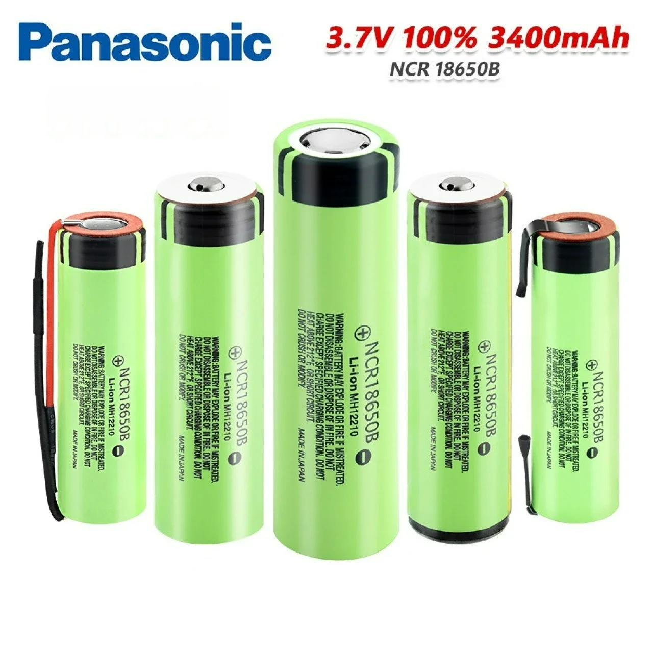 Panasonic-Bateria De Lítio Recarregável Original, Bateria De Lanterna De Ponteiro, NCR18650B3.7V3400mAh 18650