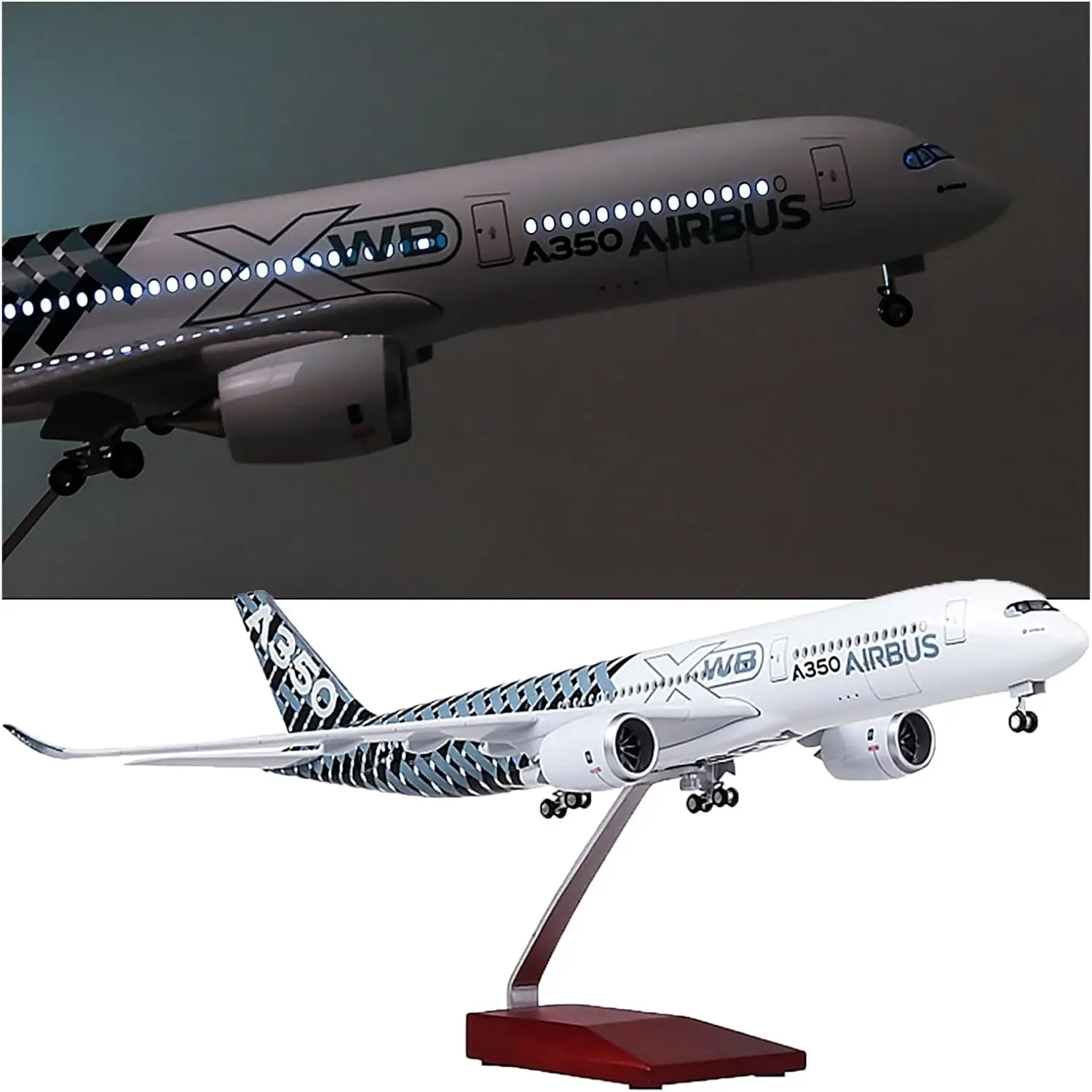 

1:150 A350 Prototype Aircraft Model Civil Aviation Carbon Fiber Coating Jet Airplane Airlines Diecast Aerospace Aviation Gift