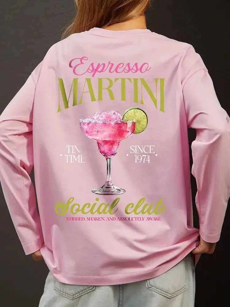 New women's high-quality long sleeved top with fashionable printed loose fit, a must-have for all seasons.