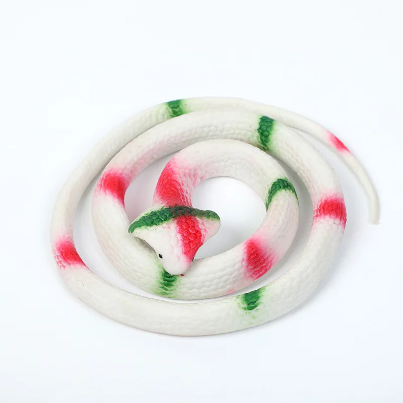 Realistic Soft Rubber Toy Snake Safari Garden Props Joke Prank Gift About 75cm Novelty and Gag Playing Jokes Toy Hot sale