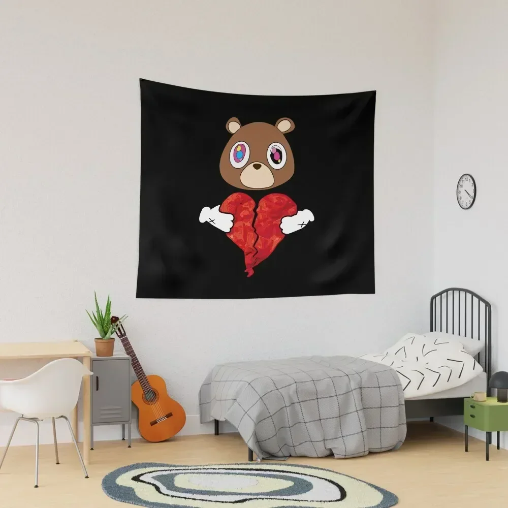 

Kanye West 808's Graduation Bear Tapestry Hanging Wall Tapete For The Wall Room Decor Aesthetic Tapestry
