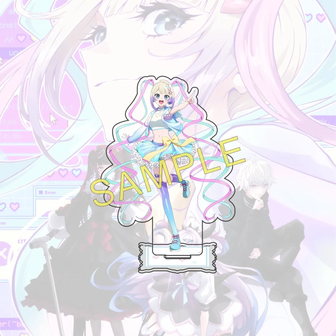 Anime Game NEEDY GIRL OVERDOSE 15cm Acrylic Figure Stand Desktop Decoration Fan Collectible Gift Keychain