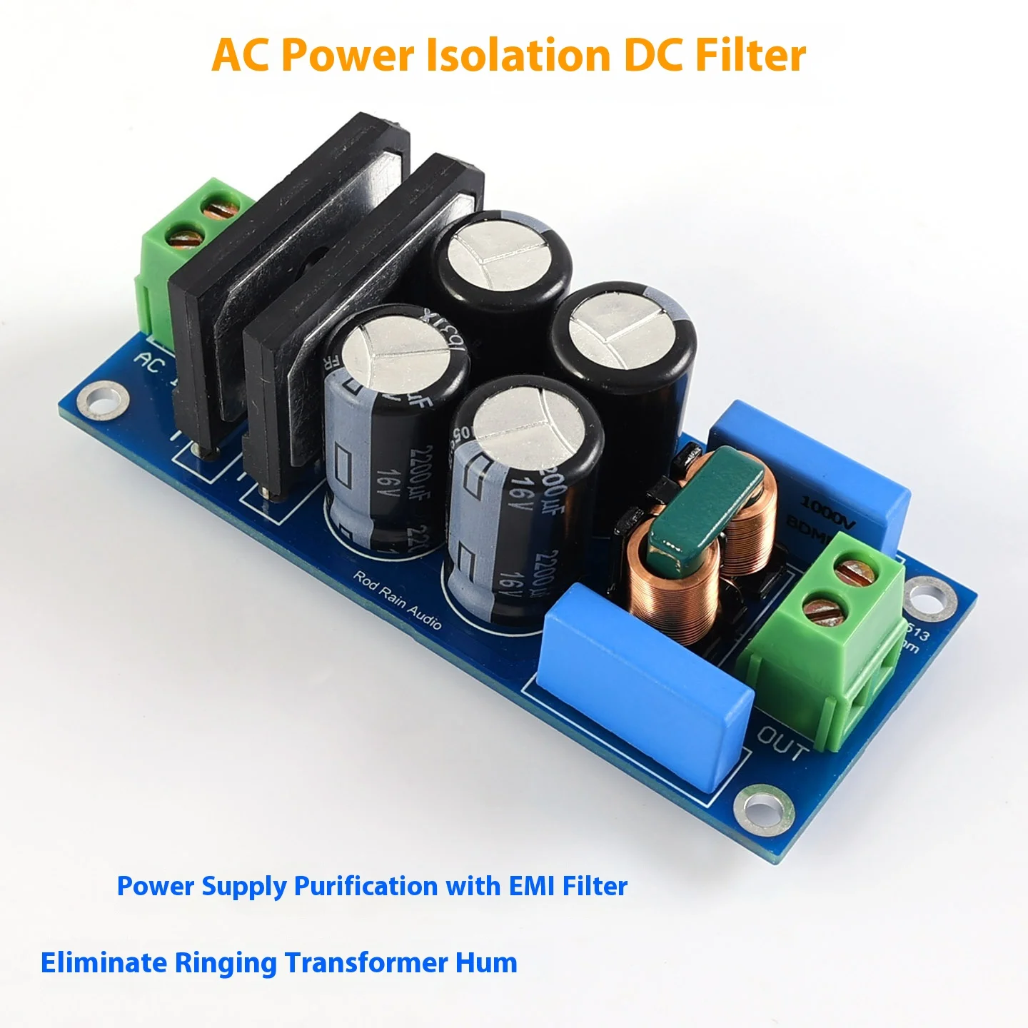 DC power filter, AC isolated DC elimination loop, cow howling power supply, DC component