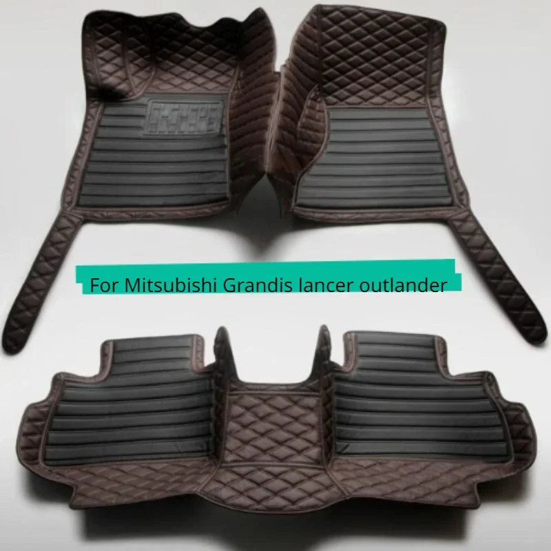 For Mitsubishi Grandis, Lancer, Outlander, Outlander Sport, RVR Foot Coche Accessories Carpets  Car Floor Mats Custom 2000-2023