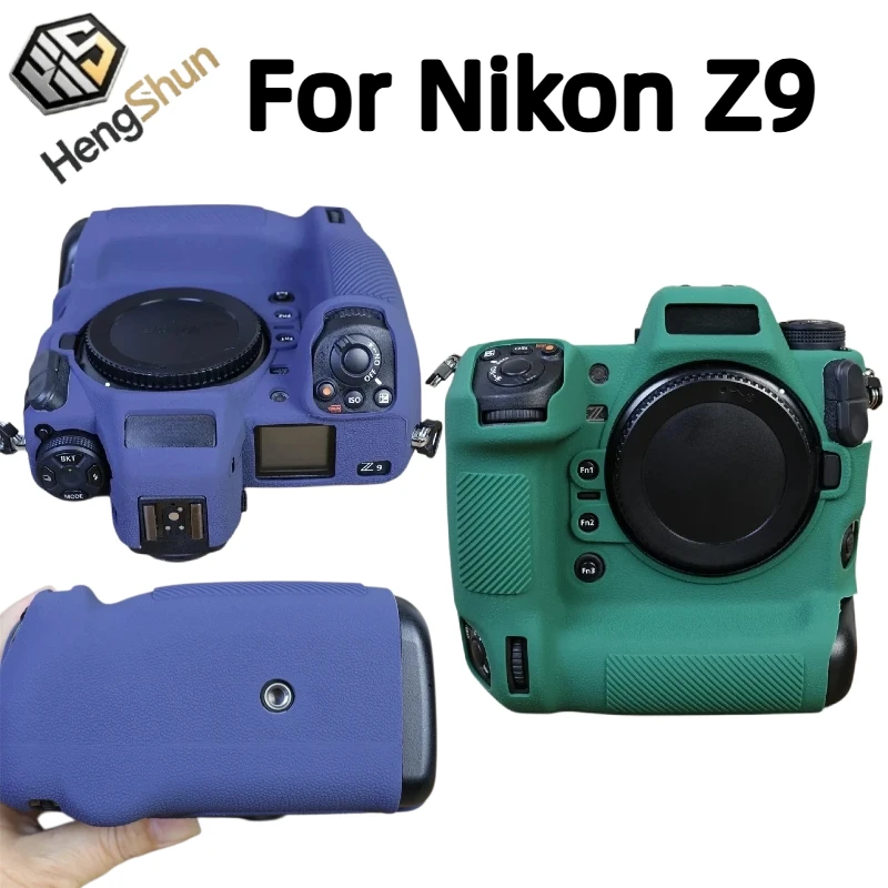 For Nikon Z9 Soft Silicone Camera Case Shockproof Anti‑Scratch Non‑Slip Protective Body Shell Cover+ 1PCS Free Tempered Film