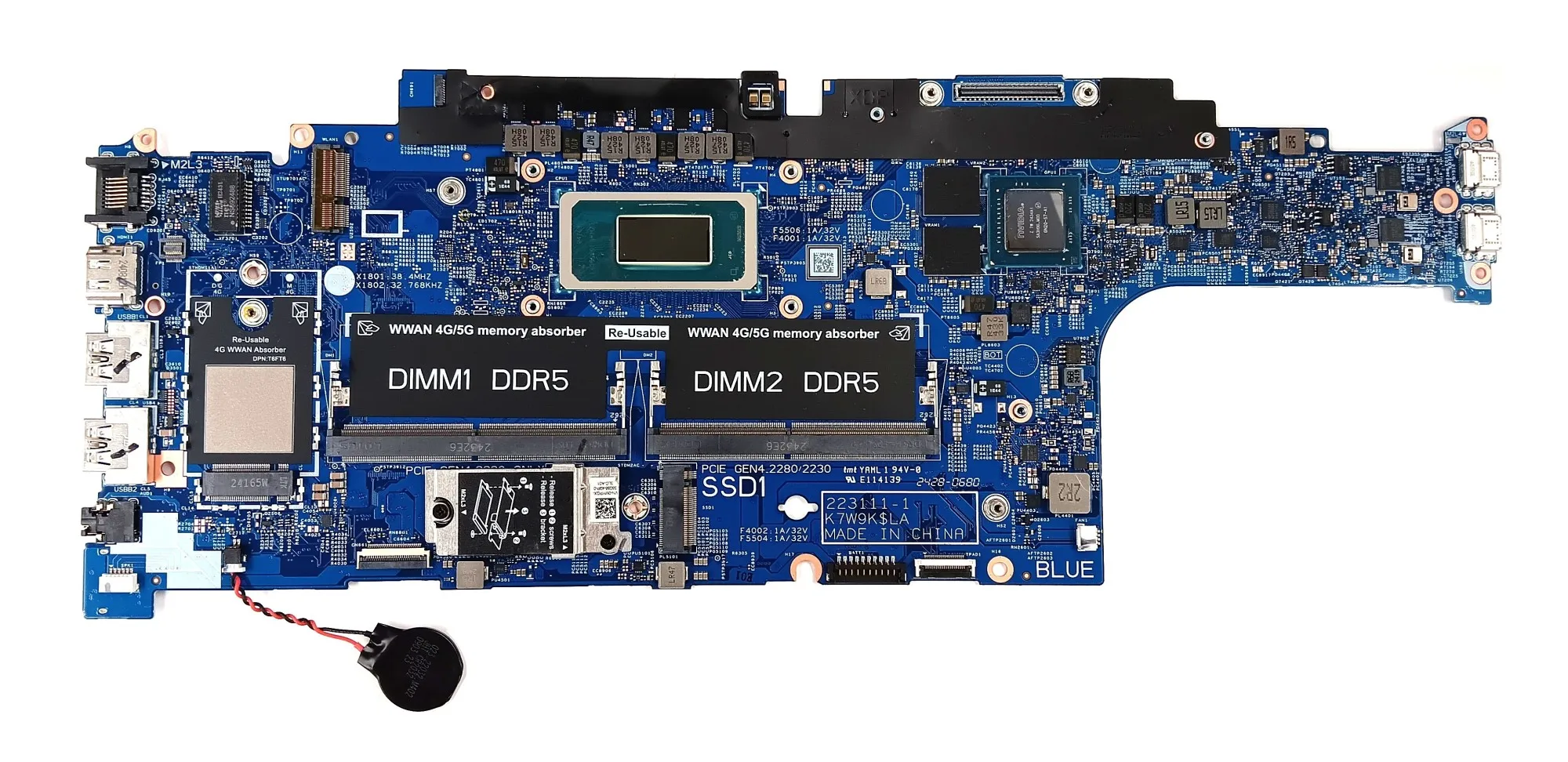 

Материнская плата для ноутбука Dell P1TY7 — Intel Core Ultra 7, 165 часов, 28 Вт, vPro — встроенная графика — двухканальный DDR5 — в употреблении — как новый