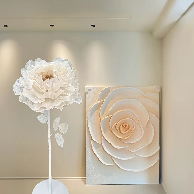 

End giant floor-to-ceiling paper art flower handicraft site layout props home interior and exterior decoration waterproof