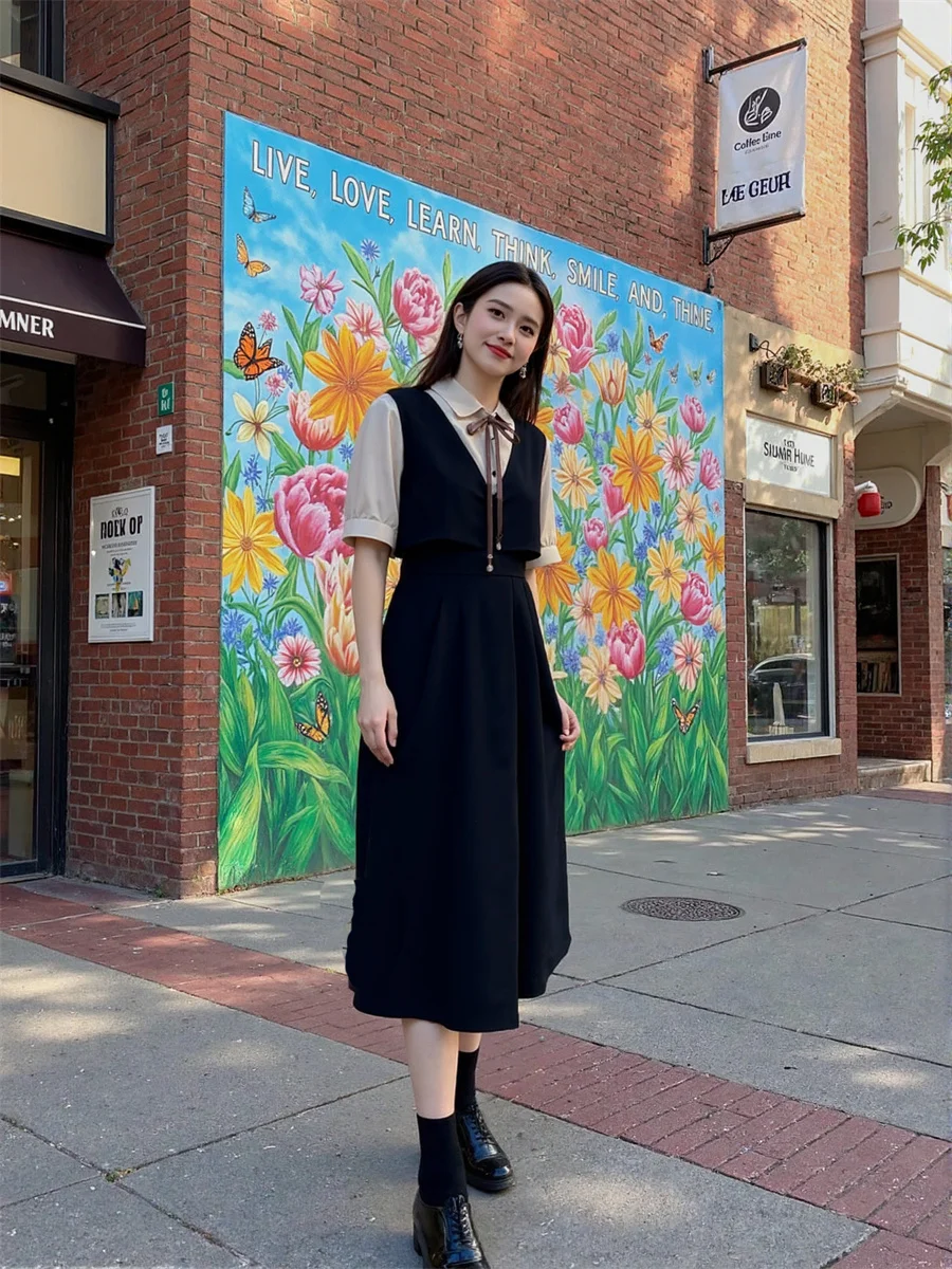 Women'S Long Dresses For Woman Casual Short Sleeve Summer Lace Flounce Ruffles Bow Tie-Up Drawstring Soft Vintage Boho Romantic