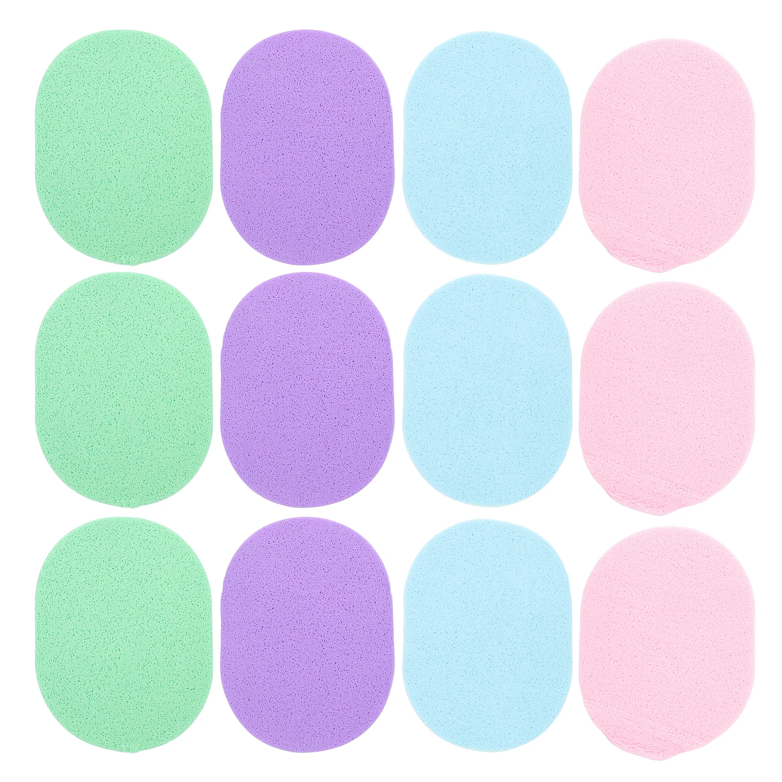 

50 Pcs Facial Sponge Soft Natural Makeup Puff Brightening Removing Oil Producing Bubbles Deep Skin Care Cleansing