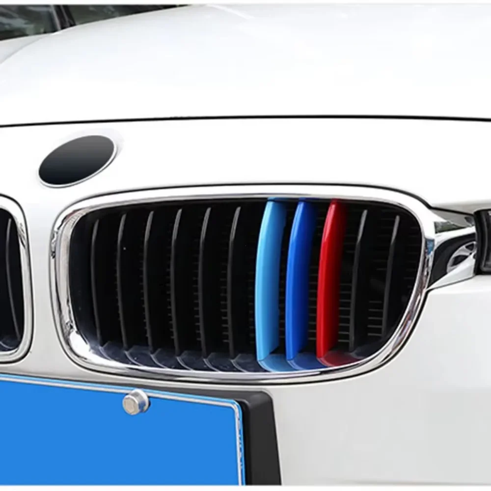 For BMW E46 F30 E90 3 Series 3Pcs/lot Car Grille Network Decor Trims Grill Sticker Car Style BMW Grille Sticker BMW Accessories