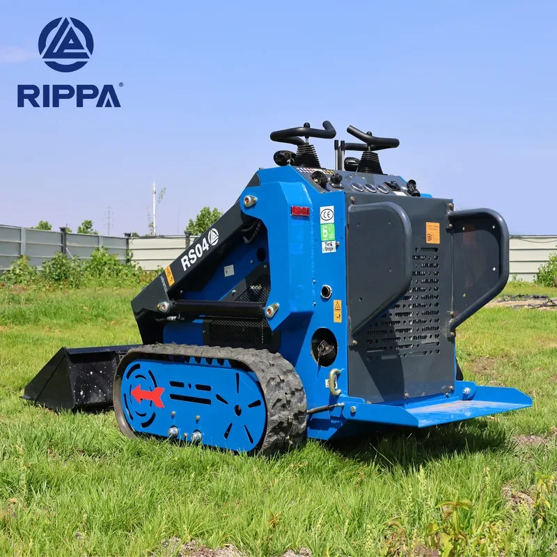 Chinese Skidsteer Manufacturer Price CE EPA Tracked Compact Crawler Mini Skid Steer Loader for Sale with Attachments