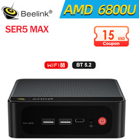 Beelink SER5 6800U Mini PC AMD RyzenTM R7 6800U 4.7GHz  DDR4 24GGB 32GB SSD 500GB 1T Support WiFi6 BT5.2 HD 1000M Mini Computer