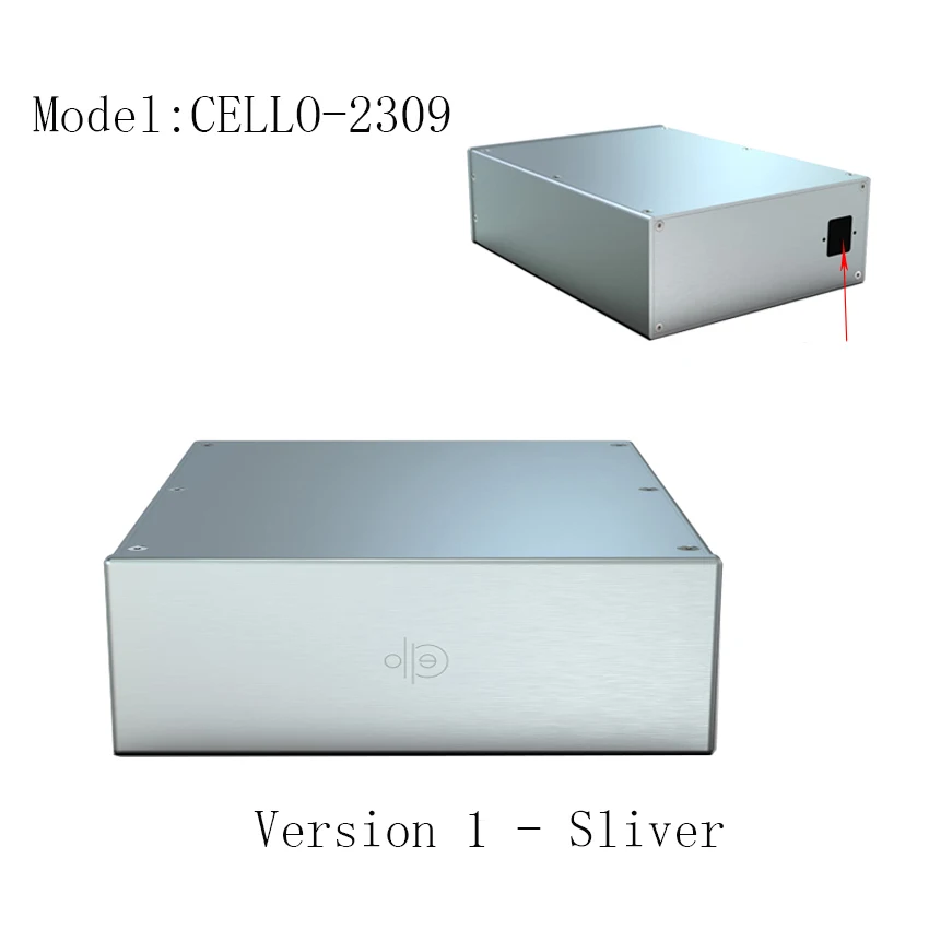 Weiliang Audio CELLO 2309 All-Silver Aluminum Preamp Chassis Power Amplifier Chassis Aluminum Alloy Housing view 3