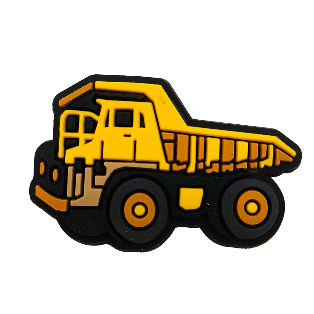 Bouwkundige Voertuig Schoen Decoraties Bedels Voor Klompen Vracht Auto Schoen Bedels Pvc Graafmachine Mixer Vrachtwagen Schoen Accessoires