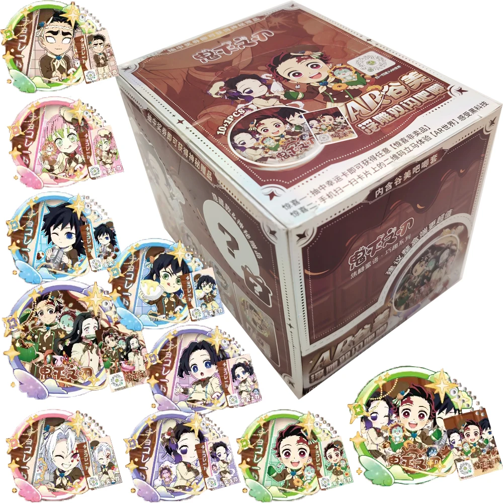 

Anime IP Demon Slayer AR Relief Badge for Children Highly Popular Characters Unique Charm Collection Flash Cards Birthday Gifts