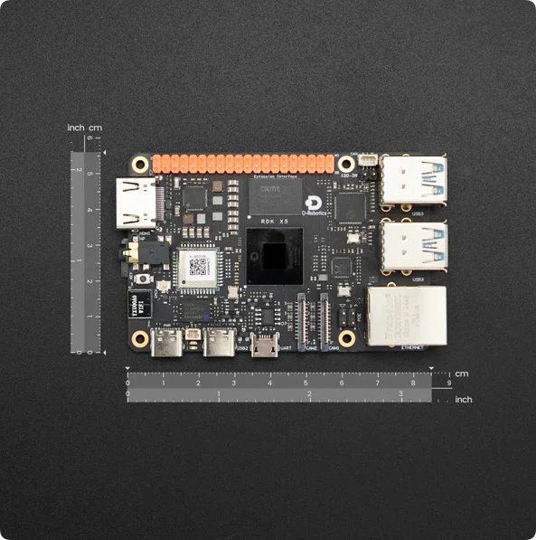 RDK X5 ROS 2 AI Robot Developer Kit, 10TOPS BPU, Pre-installed Ubuntu & TogetheROS.Bot, Supports On-Device LLM