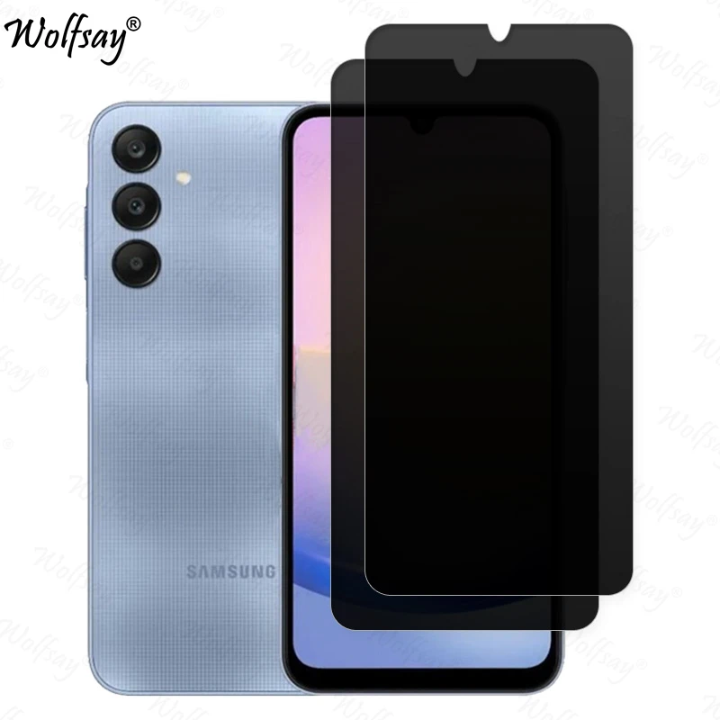 Verre anti-espion guatmaltque pour Samsung Galaxy A25 5G, protecteur d'cran de confidentialit, verre pour Samsung A25 5G, 6.5 pouces
