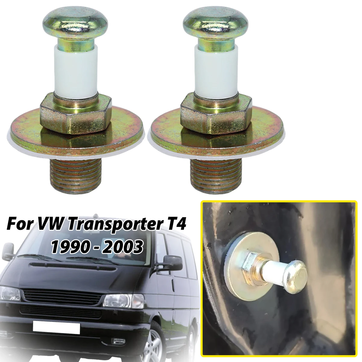 Car Door Lock Striker Screw Washer Bolt Touch Latch Cotter Pins 357837034 Fix For VW Transporter T4 1990 - 2002 2003 Spare Parts