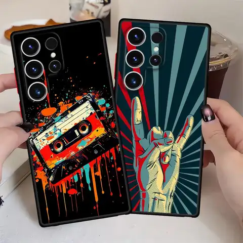 Innovative Art Guitar Case for Samsung Galaxy S10 S22 Plus S25 Edge S9 S23 Ultra S21 S24 FE S20 Back Phone Cover