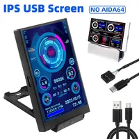 3.5 Inch IPS Type C Secondary Screen for Computer CPU GPU RAM HDD Monitor USB Display USB NO AIDA64 LCD for 10 11