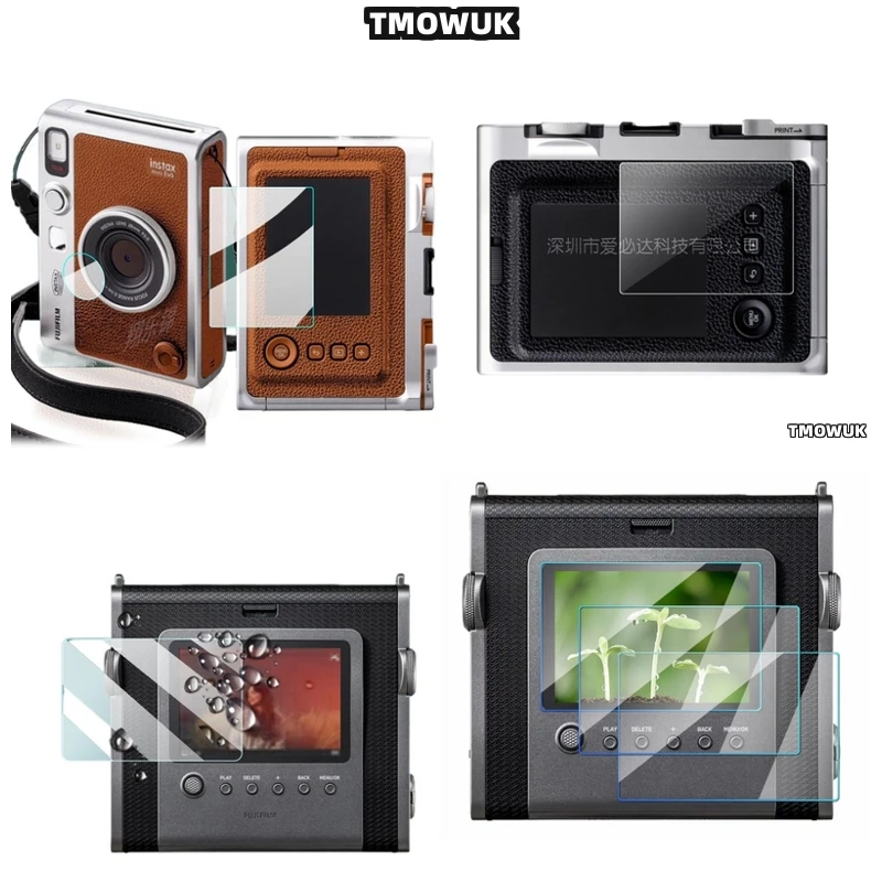 

For Fujifilm Instax WIDE EVO Mini Evo: Premium Anti-Scratch Tempered Glass Screen Film, 9H Hardness, HD Clear, LCD Protective