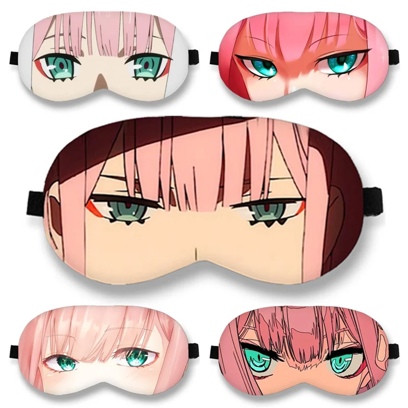 Darling in the FranXX, Anime Shade Eye Patch, Ultra-Soft Sleeping Blindfold, Breathable Eyes Mask Cover, Cosplay Props