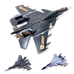 1:87 China J-15 Jet Fighter Diecast Military Aircraft Model Toys Pull Back Warplane With Sound LIght Kids Toys B114