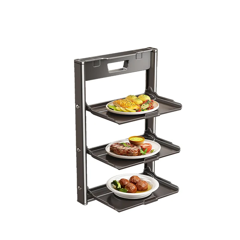 Kitchen suction cup, vegetable preparation rack, multi-functional multi-layer artifact rack, side dish, non-punching