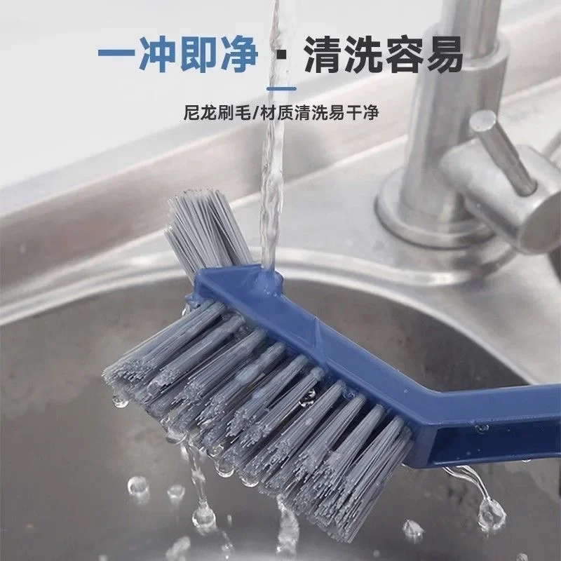 Multipurpose Tile Gap Brush Narrow Angled Head for Bathroom Kitchen Window Grooves Wall Corners Ergonomic Hand-Held Gap Cleaner