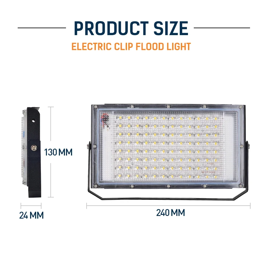 LED Floodlight 50W 100W Outdoor Emergency Lamp Spotlight for Camping Hiking Work