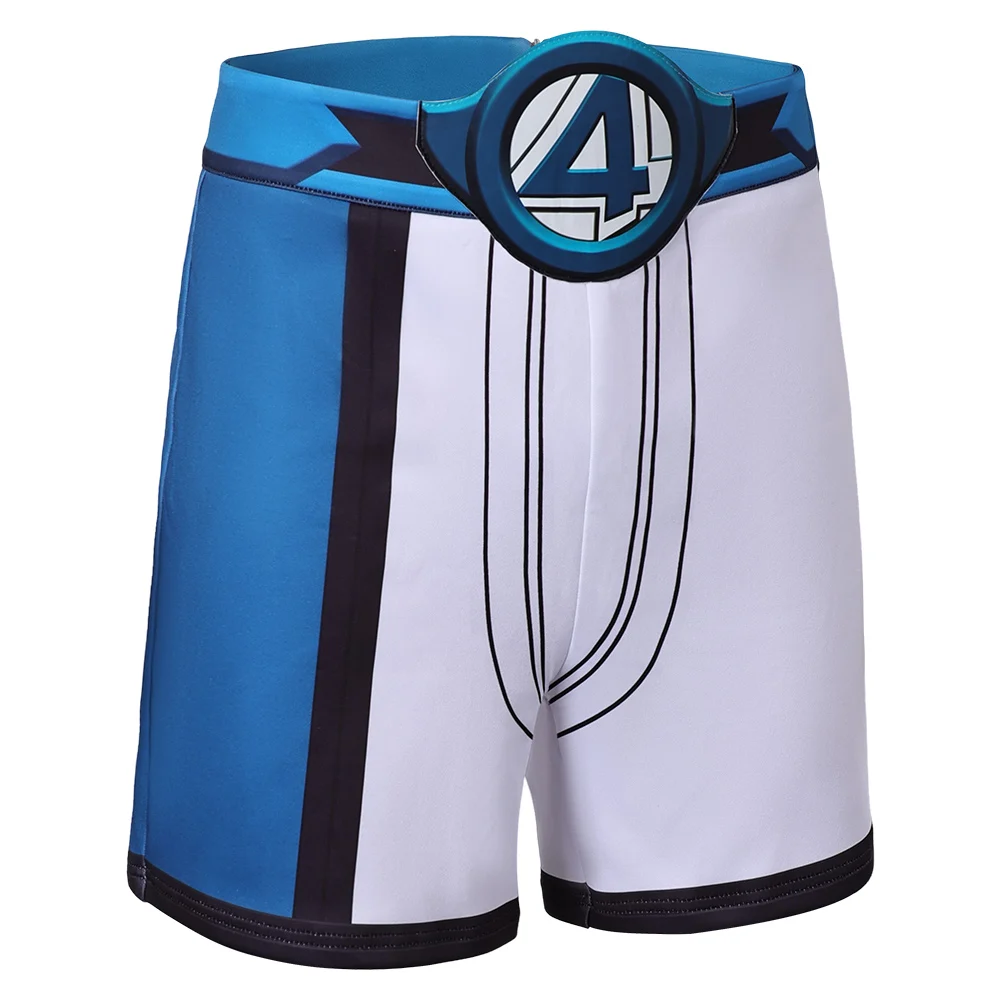 A coisa cospaly traje azul shorts roupas jogo rival roleplay calças halloween festa disfarce uniforme carnaval role play terno