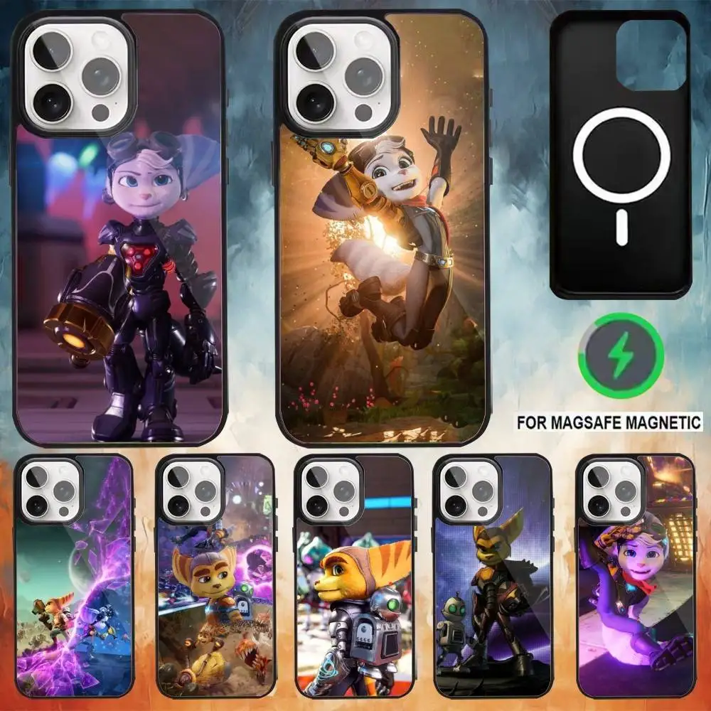 

R-Ratchet Game C-Clank Phone Case For iPhone17,16,15,14,13,12,11 Plus,Pro Max Magnetic Magsafe Wireless Charging