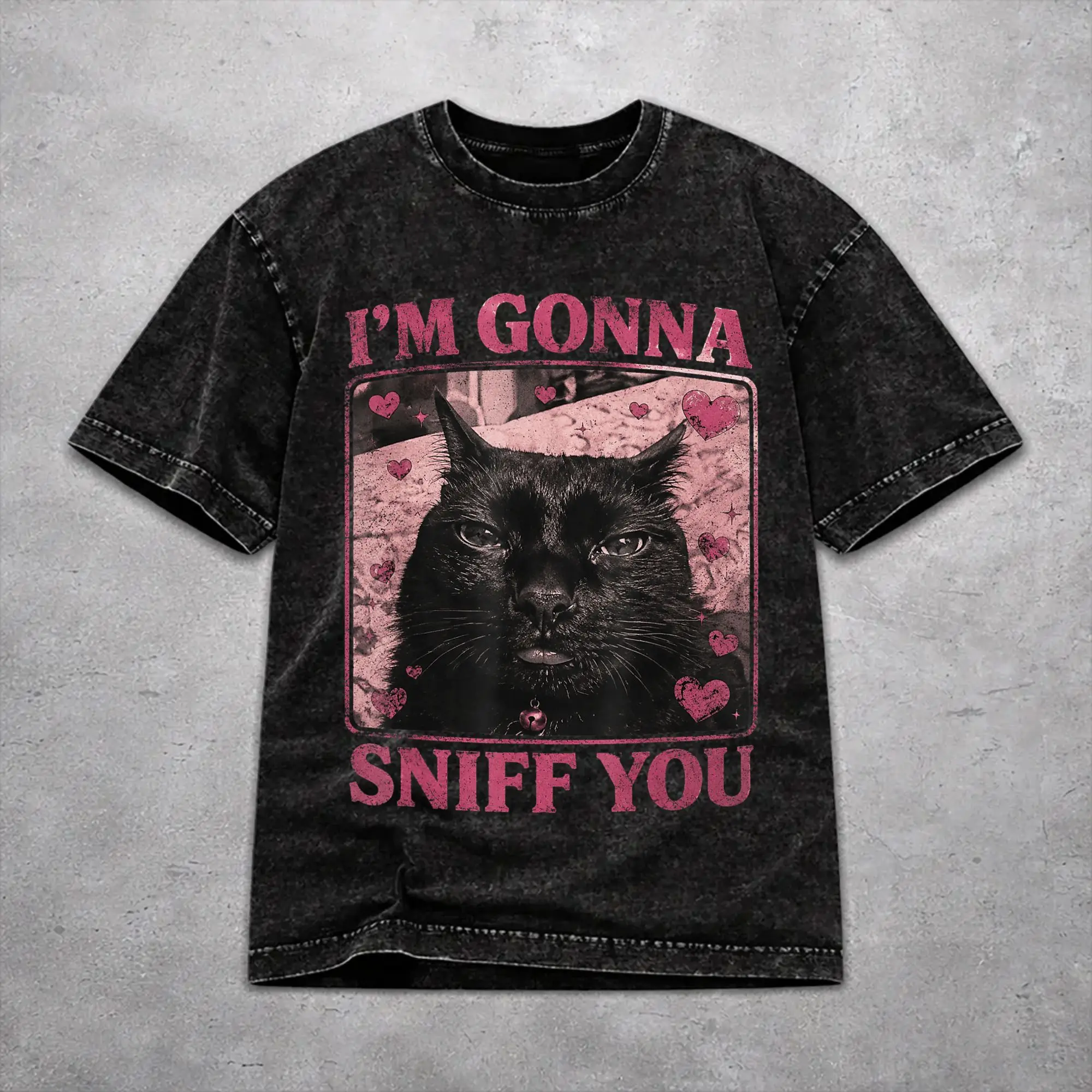 I'm Gonna Sniff You Funny Cat  T Shirt Harajuku Style For Men Women 100% Cotton Tee Shirts Clothes