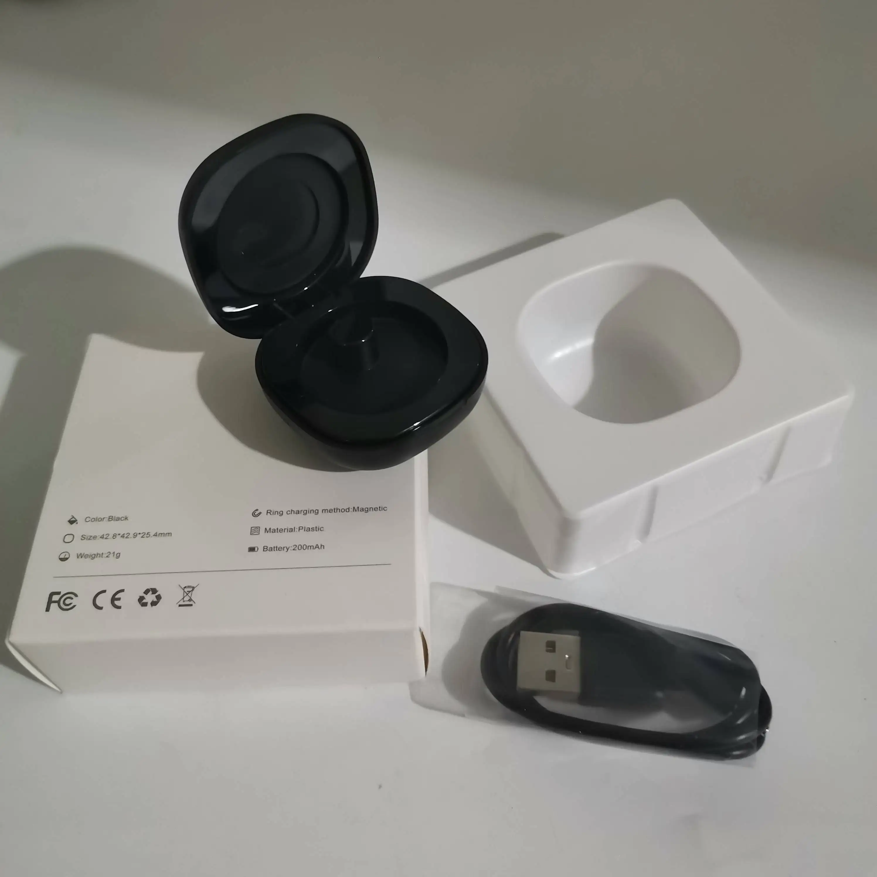 Charging Case For R02 RS01 Smart Ring Charging Box For R02 R03 R06 RS01 RS02 Smart Ring